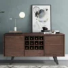 Mitchell Sideboard Buffet With Wine Rack Distressed Charcoal Brown - WyndenHall -Furniture Store GUEST 00f33bef 6d3f 4afd b82b 97bdbfce3c03