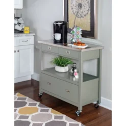 Sydney Kitchen Cart - Linon -Furniture Store GUEST 012d87fc 6ac2 4dc0 9877 f94ba3a2f9b3