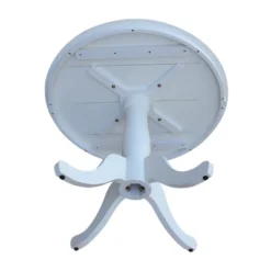 36" Round Top Pedestal Table White - International Concepts -Furniture Store GUEST 01730aa5 314a 43ed 9b64 20f02b8151ab