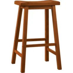 Set Of 2 29" Watkins Saddle Seat Backless Counter Height Barstools - Inspire Q -Furniture Store GUEST 0299c16a 1a75 442c 8653 8adcd46b70a3