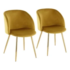 Set Of 2 Fran Contemporary Dining Chairs - LumiSource -Furniture Store GUEST 035b1d19 240a 4d17 b987 9493534fc511