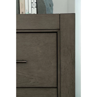 Alix Wood 6 Drawer Chest Gray Stone - Abbyson Living 4 Alix Wood 6 Drawer Chest Gray Stone - Abbyson Living - Image 2