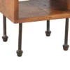 22" Industrial Style Cube Shape Wooden Nightstand With Rough Sawn Texture Brown - The Urban Port -Furniture Store GUEST 04482dec 6dad 4d3c 9f53 a453cd8b9873