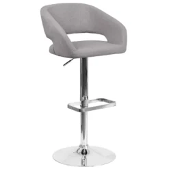 Flash Furniture Contemporary Vinyl Adjustable Height Barstool With Rounded Mid-Back -Furniture Store GUEST 0454829c 0fc0 47cb 8ebb 9c827616ad73
