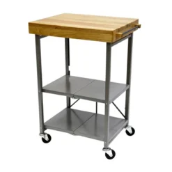 Origami Foldable Wheeled Portable Solid Wood Top Kitchen Island Bar Cart -Furniture Store GUEST 051605cf 7546 45d7 89b3 c8b2a38e87dc