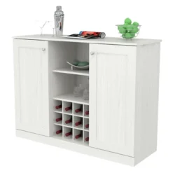 2 Doors Buffet Cabinet White - Inval -Furniture Store GUEST 05c53cbc a8cc 4fe1 945a 74855e7ef754