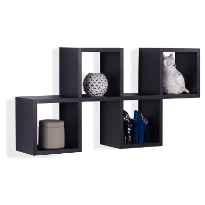 30" X 15.25" Cubby Chessboard Wall Shelf - Danya B. 5 30" X 15.25" Cubby Chessboard Wall Shelf - Danya B. - Image 3