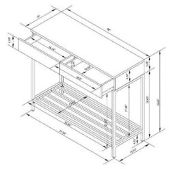 Loring Console Table Vintage Oak - Threshold™ -Furniture Store GUEST 075b98e6 c284 4a77 b0d1 c62136fa3cfb