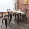 Costway Copper Set Of 4 Metal Wood Counter Stool Kitchen Dining Bar Chairs Rustic Full Back 2 Costway Copper Set Of 4 Metal Wood Counter Stool Kitchen Dining Bar Chairs Rustic Full Back -Furniture Store GUEST 08d79386 6559 45da b9e1 974f5d560204