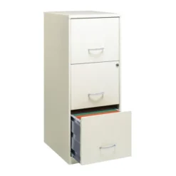 Space Solutions 18 Inch 3 Drawer Vertical Organizer Cabinet For Office, White -Furniture Store GUEST 095a7092 a4eb 41f9 807e a13f74d63ca8
