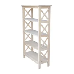 X-Sided Bookcase Unfinished - International Concepts -Furniture Store GUEST 0965adfe 3c8a 4842 ada2 4aeea84e51ad