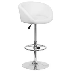 Flash Furniture Contemporary Adjustable Height Barstool With Barrel Back And Chrome Base -Furniture Store GUEST 0972aba5 2bc6 46e4 94f4 d382992ba981