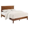 MUSEHOMEINC BF1007WK 12 Inch Tall Easy Assembly Solid Pinewood Mid Century Platform Bed With Headboard And Slat Supports, No Box Spring Needed, Queen -Furniture Store GUEST 0a591a64 2b59 4ed5 908e ce095c543a54