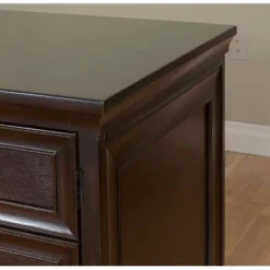 Executive Wood File With Locking Legal/Letter File Drawer Brown - Martin Furniture -Furniture Store GUEST 0aeae64a fd15 47c8 b987 3bb3a609cf91