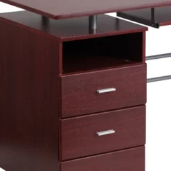 Flash Furniture Computer Desk With Three Drawer Single Pedestal And Pull-Out Keyboard Tray -Furniture Store GUEST 0b539b02 fe87 4086 9c6d 0f18b0829610