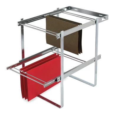 Rev-A-Shelf 2 Tier 14.5" Base Cabinet File Drawer Organizer System For Leterr & Legal Sized Files For Home Office Or Home Storage, Chrome, RAS-FD-KIT 3 Rev-A-Shelf 2 Tier 14.5" Base Cabinet File Drawer Organizer System For Leterr & Legal Sized Files For Home Office Or Home Storage, Chrome, RAS-FD-KIT