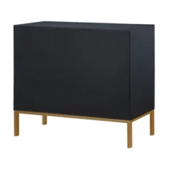 Teressa Mid-Century Modern 2 Drawer Storage Accent Chest Black/Gold - Treasure Trove -Furniture Store GUEST 0bfdd7c4 3856 4694 a9c4 bd3bb79c76fb