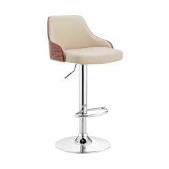 Asher Adjustable Counter Height Barstool With Faux Leather Chrome Finish - Armen Living -Furniture Store GUEST 0c42fd47 feeb 4b84 8fe2 e2c1a0c5f1d9