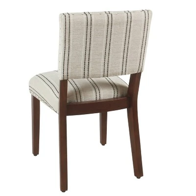 Set Of 2 Stripe Dining Chairs - HomePop 5 Set Of 2 Stripe Dining Chairs - HomePop - Image 3
