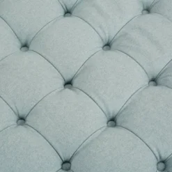 32" Terri Skirted Tufted Round Ottoman Blue - Martha Stewart -Furniture Store GUEST 0cf60057 47af 4757 90e1 a6d19db1019e