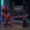 BlackArc Bravo Red Gaming Desk & Chair Set: High Back Gaming Chair With Lumbar Support & Adjustable Arms; Desk With Cupholder/Headphone Hook -Furniture Store GUEST 0da51b8e 0c51 4794 b079 033c74c31be8