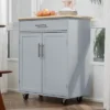 HOMCOM Kitchen Island Cart Rolling Trolley Cart With Drawer, Storage Cabinet & Towel Rack, Gray 2 HOMCOM Kitchen Island Cart Rolling Trolley Cart With Drawer, Storage Cabinet & Towel Rack, Gray -Furniture Store GUEST 0eb09a43 007a 4cb1 9f79 d2b5cb35b0b2