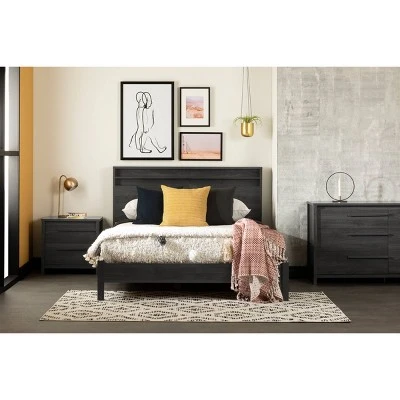 Full/Queen Tao Headboard Gray Oak - South Shore 4 Full/Queen Tao Headboard Gray Oak - South Shore - Image 2