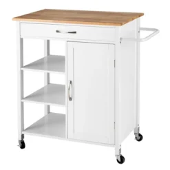 Tangkula Mobile Kitchen Island Cart Serving Utility Trolley Drawer Shelf Towel Rack -Furniture Store GUEST 0f579ce4 4586 4fe8 9e64 51be23e28ebc