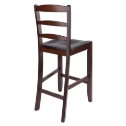 Set Of 2 Ladder Back 24" Counter Height Barstool Hardwood/Walnut - Winsome -Furniture Store GUEST 0f9d5f81 9baf 440c 83b8 c0f66ca97615