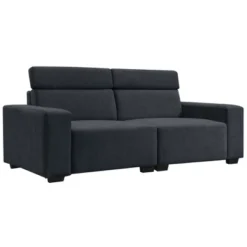 87" Velvet 2-Seater Sectional Sofa With Multi-Angle Adjustable Headrest - ModernLuxe -Furniture Store GUEST 0fde5194 6150 4c16 b061 97ee5e4bf117