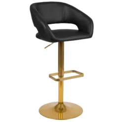 Flash Furniture Contemporary Vinyl Adjustable Height Barstool With Rounded Mid-Back -Furniture Store GUEST 1091c7c4 742f 4d72 9b68 1f3395287967