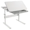 Mount-It! Height Adjustable Desk For Kids, Children's Workstation With Tilting Desktop And Drawer For Storage, Writing, Drawing, Reading & Studying
