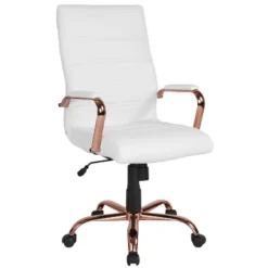Emma And Oliver High Back Executive Swivel Office Chair With Metal Frame And Arms -Furniture Store GUEST 11a858f5 1d9f 4565 ab49 51ee6987d674