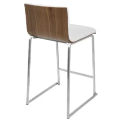 Set Of 2 26" Mara Contemporary Counter Height Barstool White - Lumisource -Furniture Store GUEST 11d185c8 ac53 4a85 b4c9 983e101f56e1
