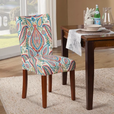 Set Of 2 Parsons Pattern Dining Chair Wood - HomePop 10 Set Of 2 Parsons Pattern Dining Chair Wood - HomePop - Image 8