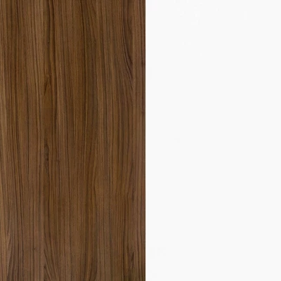 Liber - T 2 Reversible Desk Panels With 3 Drawer Filing Cabinet White/Walnut - Nexera 5 Liber - T 2 Reversible Desk Panels With 3 Drawer Filing Cabinet White/Walnut - Nexera - Image 3