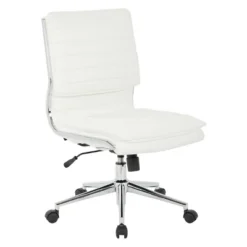 Armless Mid Back Manager's Faux Leather Chair With Chrome Base - OSP Designs 18 Armless Mid Back Manager's Faux Leather Chair With Chrome Base - OSP Designs -Furniture Store GUEST 136ee12a 7edc 499f 9b3d 5722def5a6dc