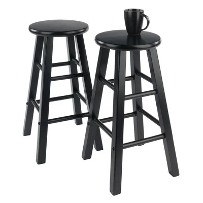 2pc 24" Element Counter Height Barstools - Winsome 6 2pc 24" Element Counter Height Barstools - Winsome - Image 4