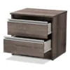 Gallia Modern And Contemporary Oak Finished 2 Drawer Nightstand Brown - Baxton Studio -Furniture Store GUEST 14a98f4b 8a5b 4b41 9e25 9389ace914c4