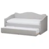 Twin Kaija Modern And Contemporary Fabric Daybed With Trundle Gray - Baxton Studio -Furniture Store GUEST 16589fae 726d 406b b392 b6395833152d