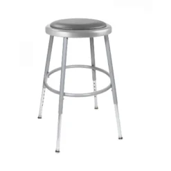 2pk 19 -27" Adjustable Heavy Duty Vinyl Padded Steel Stool - Hampden Furnishings