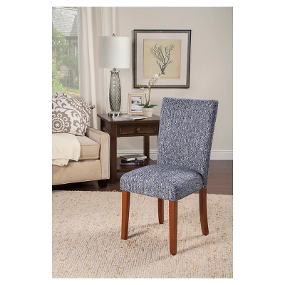 Set Of 2 Parsons Pattern Dining Chair Wood - HomePop 4 Set Of 2 Parsons Pattern Dining Chair Wood - HomePop - Image 2