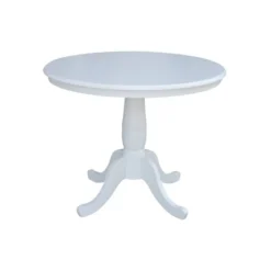 36" Round Top Pedestal Table White - International Concepts -Furniture Store GUEST 1aac2450 5545 462b ad73 556d9804f737