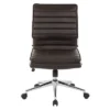 Armless Mid Back Manager's Faux Leather Chair With Chrome Base - OSP Designs -Furniture Store GUEST 1b3ec363 a091 49af 8016 dcb39983dcd3