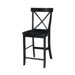24" Martha X Back Counter Height Barstool - International Concepts -Furniture Store GUEST 1b7b73ef fc16 404b 8935 f3acfc2582ba