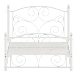 Twin Metal Platform Bed White - Inspire Q -Furniture Store GUEST 1b87b16d bf0f 4105 a1bc 8d45f58acfc4
