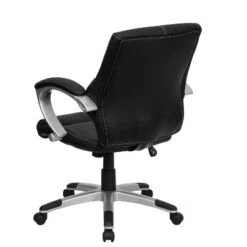 Flash Furniture Bodie Mid-Back Black LeatherSoft Contemporary Swivel Manager's Office Chair With Arms -Furniture Store GUEST 1c47d9dd 72f1 4fb3 8259 efd9ab376705