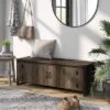 Shash Farmhouse Storage Bench Reclaimed Oak - MiBasics -Furniture Store GUEST 1c7254e2 0656 4ae9 9d03 bdd8e8cec2f1
