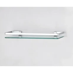 19.75" Floating Glass Bathroom Wall Shelf Chrome - Danya B. -Furniture Store GUEST 1c97c06b 8a22 4f55 87ea a48caae6529e