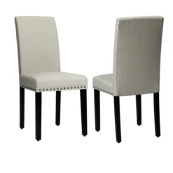 Costway Set Of 4 Fabric Dining Chairs W/Nailhead Trim -Furniture Store GUEST 1d600cd3 bcdc 4857 aec3 323451ce2ca0